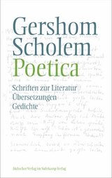 Poetica -  Gershom Scholem