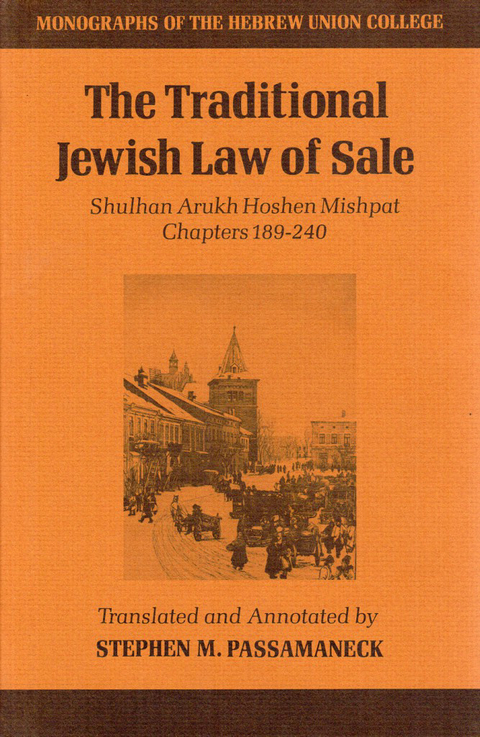 Traditional Jewish Law of Sale