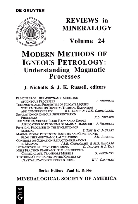 Modern Methods of Igneous Petrology - 