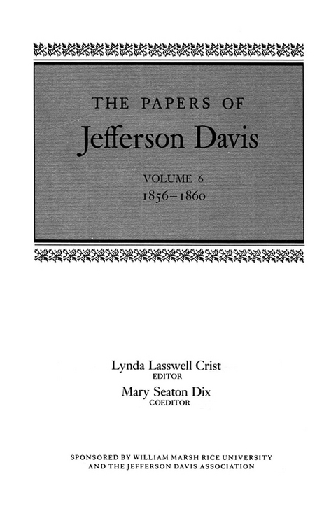 The Papers of Jefferson Davis - Jefferson Davis