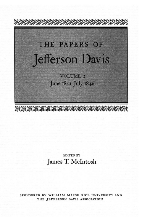 The Papers of Jefferson Davis - Jefferson Davis