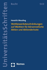 Wettbewerbsbeschränkungen auf Märkten für börsennotierte Aktien und Aktienderivate -  Hendrik Wessling