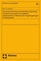 Der Zusammenhang von Kontrahierungszwang und Beschränkung der vertraglichen Inhaltsfreiheit am Beispiel von Entgeltregelungen für Basiskonten - Marcus Liebetrau