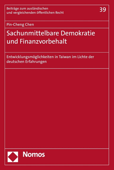 Sachunmittelbare Demokratie und Finanzvorbehalt - Pin-Cheng Chen