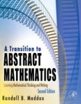 A Transition to Abstract Mathematics - Maddox, Randall