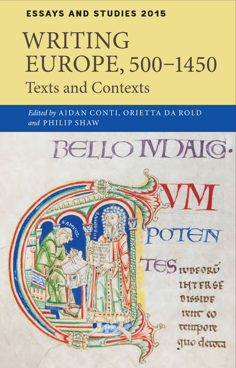 Writing Europe, 500-1450 - 