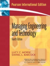 Managing Engineering and Technology - Morse, Lucy C.; Babcock, Daniel L.