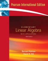 Elementary Linear Algebra with Applications - Kolman, Bernard; Hill, David