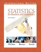 Statistics for Business and Economics - McClave, James T.; Benson, P. George; Sincich, Terry