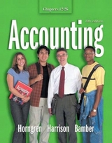 Accounting 12-26 and Integrator CD - Horngren, Charles T.; Harrison, Walter T.; Bamber, Linda S.; Robinson, Michael A.