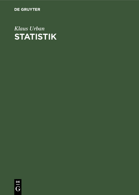 Statistik - Klaus Urban