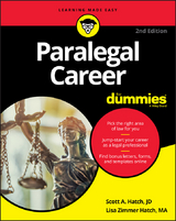 Paralegal Career For Dummies - Scott A. Hatch, Lisa Zimmer Hatch