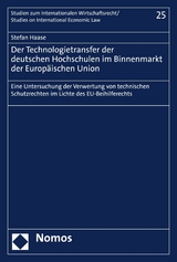 Der Technologietransfer der deutschen Hochschulen im Binnenmarkt der Europäischen Union -  Stefan Haase