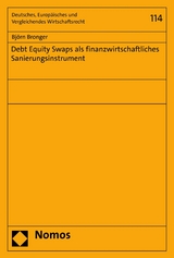 Debt Equity Swaps als finanzwirtschaftliches Sanierungsinstrument -  Björn Bronger