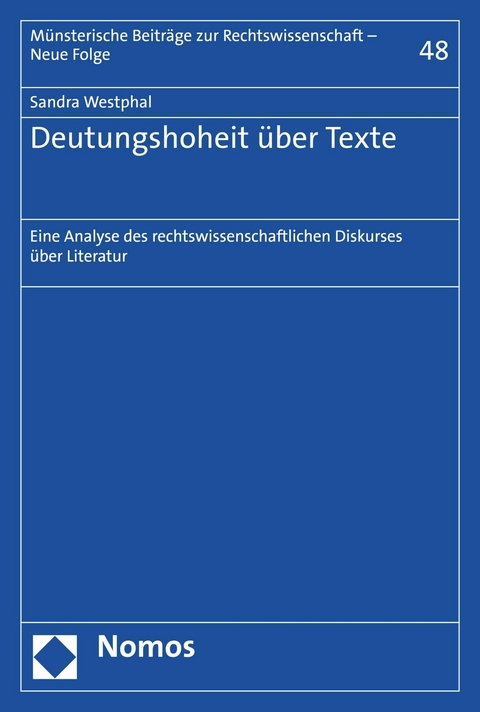 Deutungshoheit über Texte -  Sandra Westphal