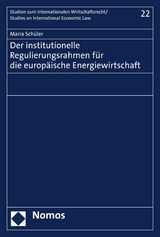 Der institutionelle Regulierungsrahmen für die europäische Energiewirtschaft -  Maria Schüler