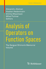 Analysis of Operators on Function Spaces - 