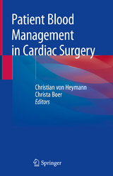 Patient Blood Management in Cardiac Surgery - 