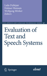 Evaluation of Text and Speech Systems - 