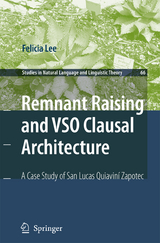Remnant Raising and VSO Clausal Architecture - Felicia Lee