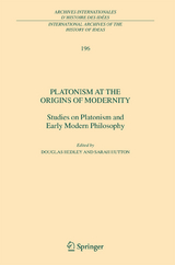 Platonism at the Origins of Modernity - 