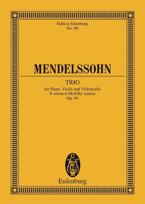 Piano Trio D minor - Felix Mendelssohn Bartholdy