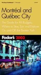 Montreal and Quebec City - Fodor, Eugene; etc.