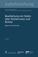 Bearbeitung von Daten über Richterinnen und Richter - Peter Bieri