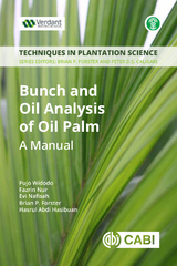 Bunch and Oil Analysis of Oil Palm : A Manual - Indonesia) Forster Brian (Verdant Bioscience, Indonesia) Hasibuan Hasrul Abdi (Indonesian Oil Palm Research Institute (IOPRI), Indonesia) Nafisah Evi (Verdant Bioscience, Indonesia) Nur Fazrin (Verdant Bioscience, Indonesia) Widodo Pujo (Verdant Bioscience