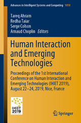 Human Interaction and Emerging Technologies - 