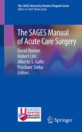The SAGES Manual of Acute Care Surgery - 