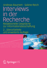 Interviews in der Recherche - Andreas Baumert, Sabine Reich