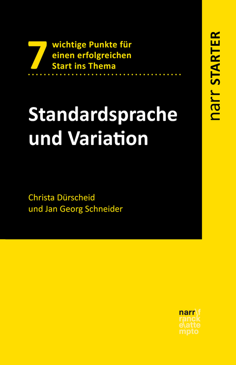 Standardsprache und Variation -  Christa Dürscheid,  Jan Georg Schneider