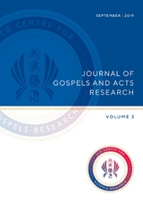 Journal of Gospels and Acts Research Volume 3 - Richard Bauckham, Robert Tilley