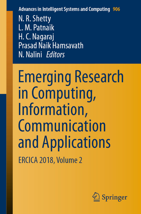 Emerging Research in Computing, Information, Communication and Applications - 