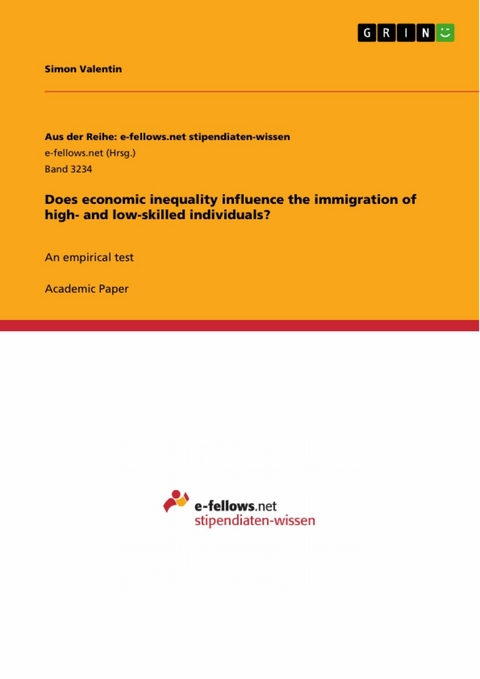 Does economic inequality influence the immigration of high- and low-skilled individuals? - Simon Valentin