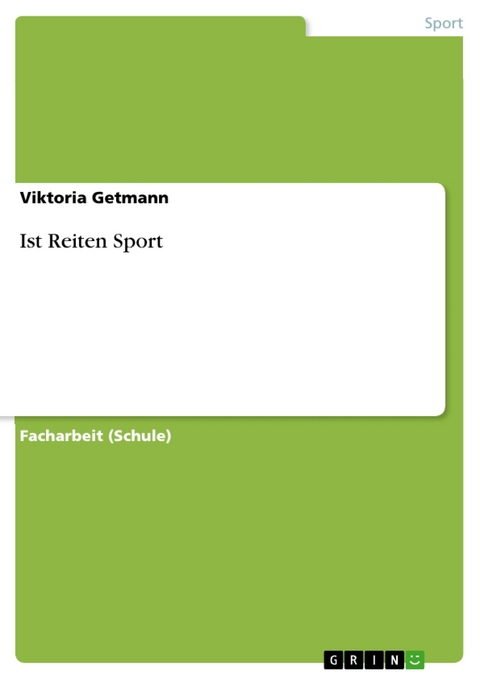 Ist Reiten Sport - Viktoria Getmann