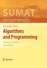 Algorithms and Programming - Alexander Shen