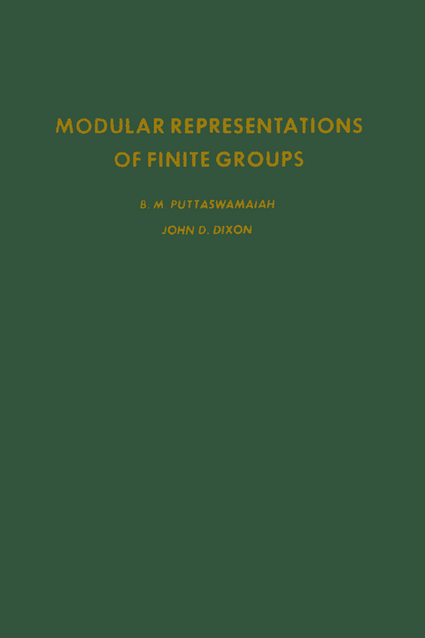 Modular Representations of Finite Groups