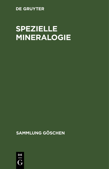 Spezielle Mineralogie