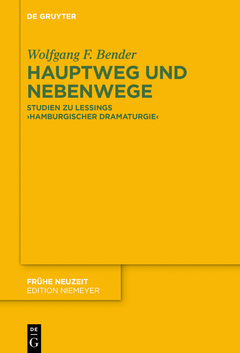 Hauptweg und Nebenwege - Wolfgang F. Bender