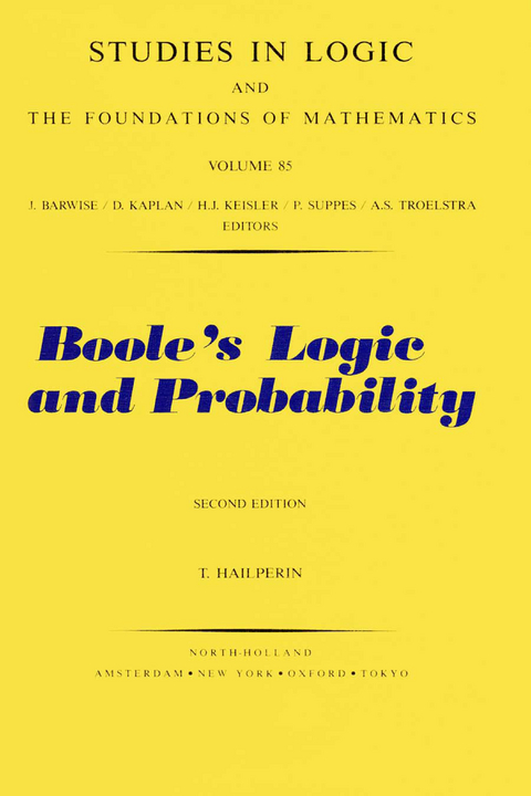 Boole's Logic and Probability -  T. Hailperin