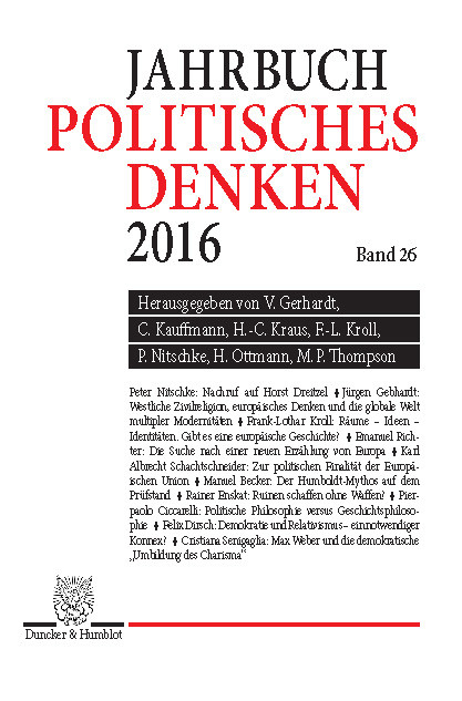 Politisches Denken. Jahrbuch 2016. - 