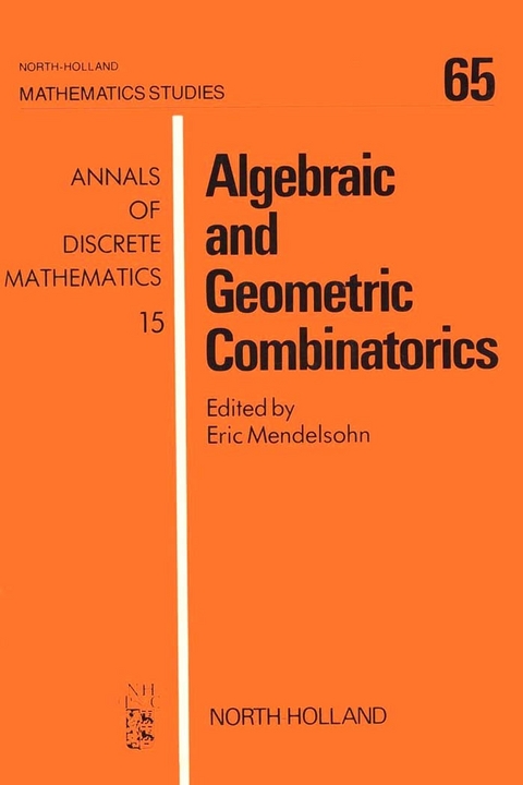 Algebraic and Geometric Combinatorics - 