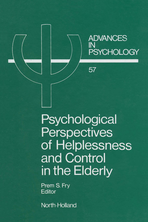 Psychological Perspectives of Helplessness and Control in the Elderly - 