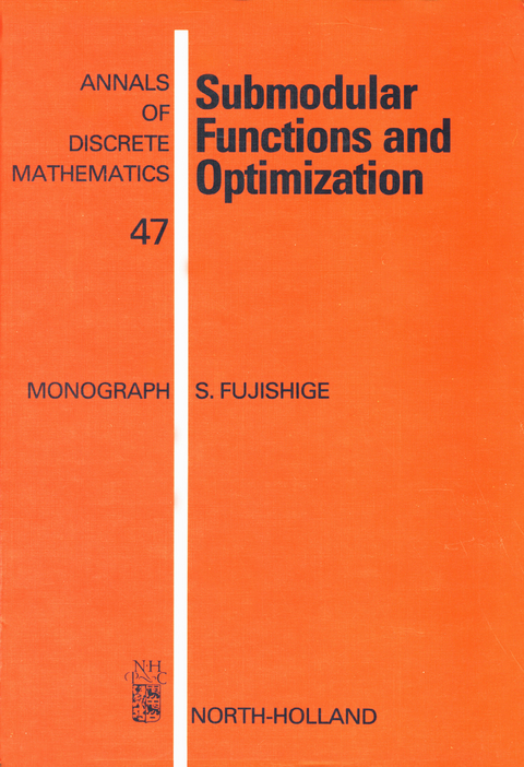 Submodular Functions and Optimization -  S. Fujishige