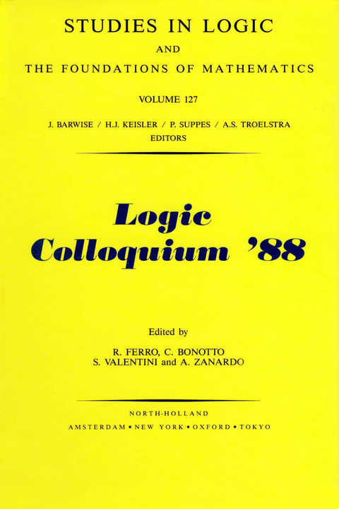 Logic Colloquium '88 - 