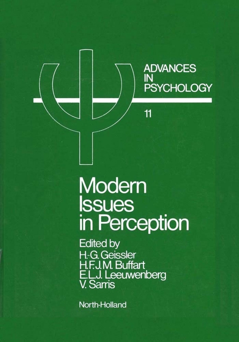 Modern Issues in Perception - 