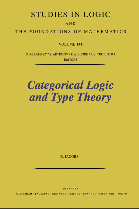 Categorical Logic and Type Theory -  B. Jacobs