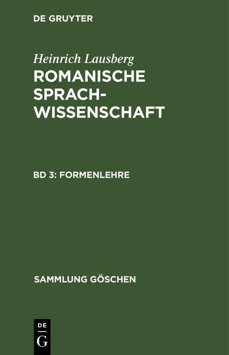 Formenlehre - Heinrich Lausberg